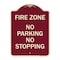 Signmission No Parking No Stopping Heavy-Gauge Aluminum Architectural Sign, 24" x 18", BU-1824-23703 A-DES-BU-1824-23703 - alternate 1